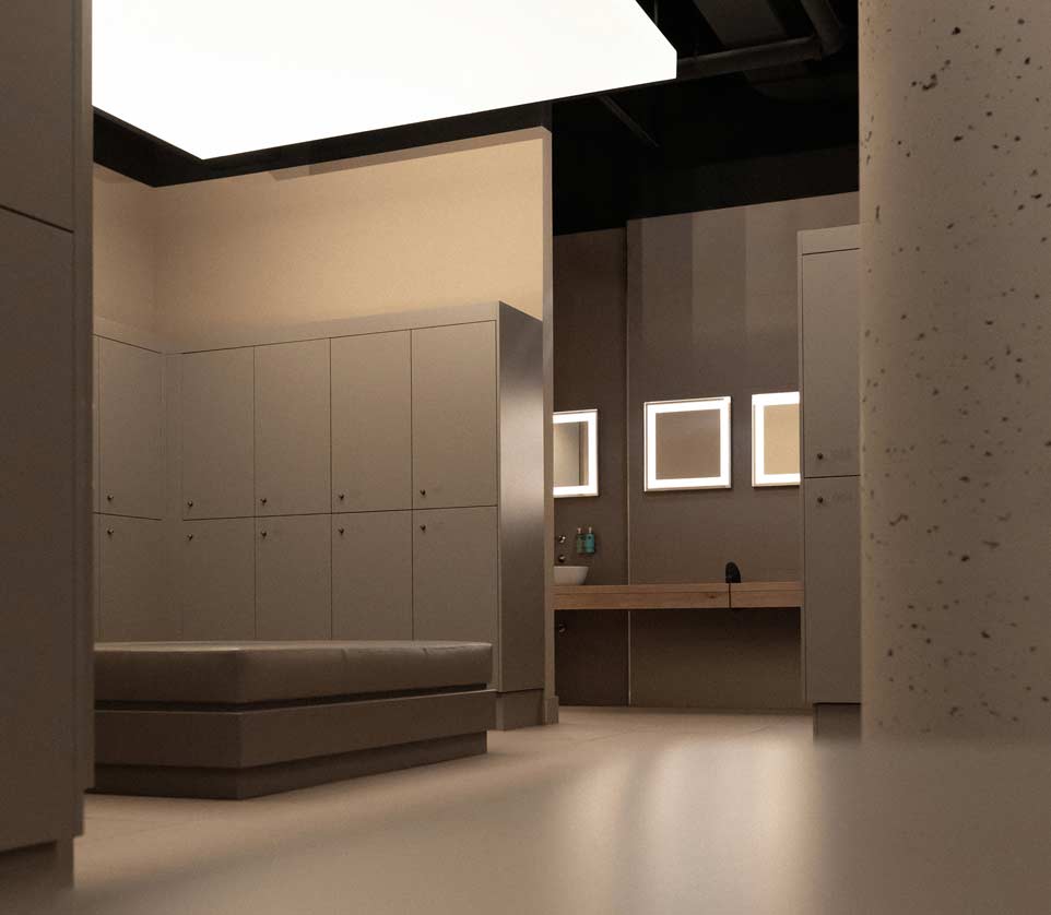 Umkleide TRU Fitness Hamburg Barmbek