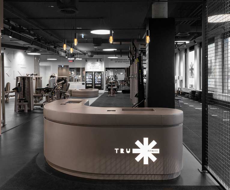 Eingangsbereich TRU Fitness Club Hamburg Barmbek