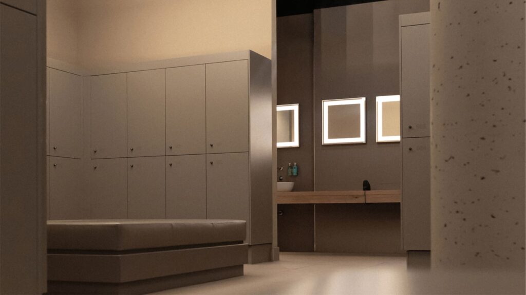 Umkleidebereich TRU Fitness